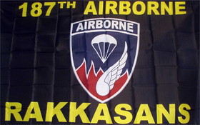 NEOPlex F-1186 187Th Airborne Rakkasans 3'X 5' Military Flag