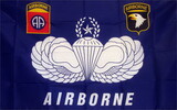 NEOPlex F-1194 Army 82nd And 101st Airborne 3'x 5' Military Flag
