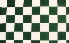 NEOPlex F-1207 Checkered Green & White Poly 3'X 5' Flag