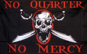 NEOPlex F-1279 No Quarter, No Mercy 3'x 5' Pirate Flag