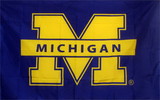 NEOPlex F-1404 Michigan Wolverines Logo 3'X 5' College Flag