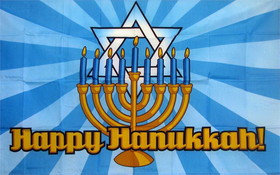 NEOPlex F-1421 Happy Hanukkah 3'X 5' Flag