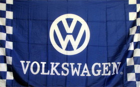 NEOPlex F-1453 Volkswagen Blue & White Checkered 3'X 5' Flag