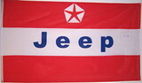 NEOPlex F-1485 Red Jeep Automotive Logo 3'x 5' Flag