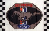 NEOPlex F-1516 Mustang Checkered Automotive 3'x 5' Flag
