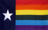 NEOPlex F-1615 Rainbow Texas 3'X 5' Flag
