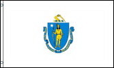 NEOPlex F-1648 Massachusetts State 2'X 3' Flag