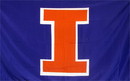 NEOPlex F-1810 Illinois University Logo Only 3X5 Flag
