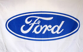 NEOPlex F-1933 Ford Logo White 3'x 5' Flag