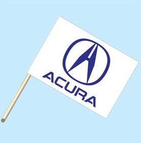 NEOPlex F-2000 Acura Logo White 30"x 42" Flag w/Pole