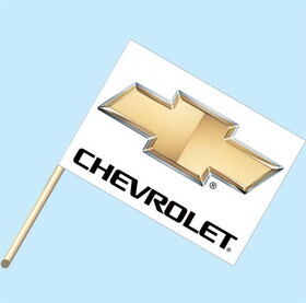 NEOPlex F-2007 Chevrolet Gold Logo 30"x 42" Flag w/Pole