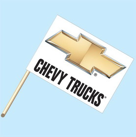 NEOPlex F-2008 Chevy Trucks Logo 30"X 42" Flag W/Pole