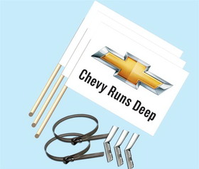 NEOPlex F-2009B Chevy Runs Deep 30"X 42" Flag Kit
