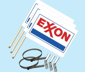 NEOPlex F-2015B Exxon Gas & Oil 30"X 42" Flag Kit