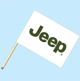 NEOPlex F-2030 Jeep Logo 30"x 42" Flag w/Pole