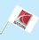 NEOPlex F-2041 Saturn Logo 30"X 42" Flag W/Pole