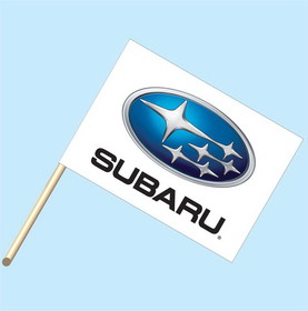 NEOPlex F-2043 Subaru Logo 30"X 42" Flag W/Pole