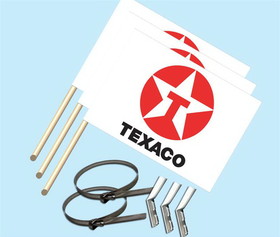 NEOPlex F-2047B Texaco Oil & Gas 30"X 42" Flag Kit