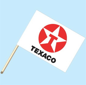 NEOPlex F-2047 Texaco Gas & Oil 30"X 42" Flag W/Pole