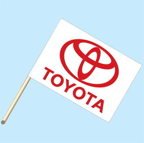 NEOPlex F-2048 Toyota Logo 30"X 42" Flag W/Pole