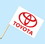NEOPlex F-2048 Toyota Logo 30"X 42" Flag W/Pole