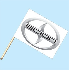 NEOPlex F-2051 Scion Logo 30"X 42" Flag W/Pole