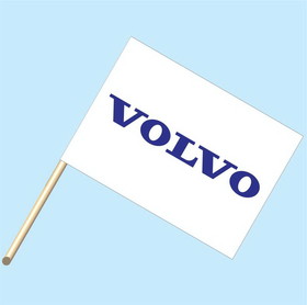 NEOPlex F-2053 Volvo Logo 30"X 42" Flag W/Pole