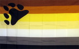 NEOPlex F-2057 Rainbow Male Bear Pride 3'X 5' Novelty Flag
