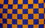 NEOPlex F-2104 Checkered Blue & Orange Poly 3'x 5' Flag