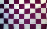 NEOPlex F-2107 Checkered Purple & White Poly 3'X 5' Flag