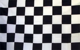 NEOPlex F-2109 Checkered Black & White Poly 3'X 5' Flag