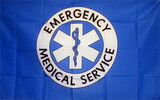 NEOPlex F-2157 Emergency Med Services 3'X 5' Poly Flag