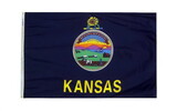 NEOPlex F-2275 Kansas 3'x 5' Ny-Glo State Flag