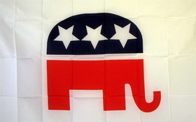 NEOPlex F-2420 Republican Party 3'X 5' Novelty Flag