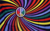 NEOPlex F-2447 Rainbow Peace Swirl 3'X 5' Novelty Flag