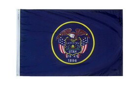 NEOPlex F-2577 Utah 3'x 5' Ny-Glo State Flag