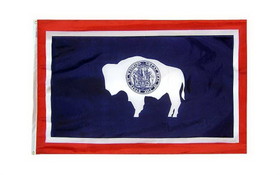 NEOPlex F-2605 Wyoming 3'X 5' Ny-Glo State Flag