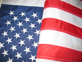 NEOPlex F-2632 American 8'X 12' Nylon Embroidered Flag