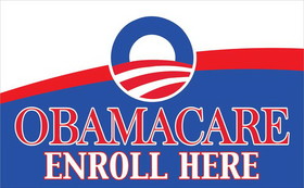 NEOPlex F-2681 Obamacare Enroll Here 3' X 5' Flag