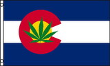 NEOPlex F-2684 Colorado / Marajuana State Flag 3' X 5' Poly Flag