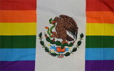 NEOPlex F-2712 Mexico Rainbow 3' X 5' Poly Flag