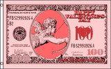 NEOPlex F-2777 Cupid Money $100 Valentines Day Poly 3' X 5' Flag