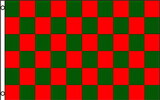 NEOPlex F-2806 Checkered Red And Green Poly 3' X 5' Flag