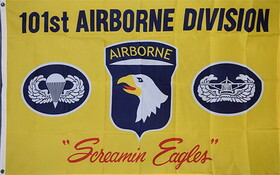 NEOPlex F-2845 101St Screaming Eagles 3'X5' Poly Flag