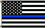 NEOPlex F-2863 BLUE LINE USA BLACK 3'X5' POLY FLAG