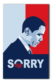 NEOPlex F-8043 Barack Obama "Sorry" Vertical 3'X 5' Flag