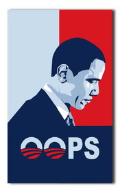 NEOPlex F-8044 Barack Obama "OOPS" Vertical 3'x 5' Flag