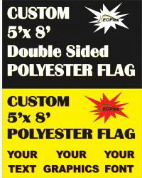 NEOPlex F-8989 Custom Print Double Sided 5'X 8' Flag
