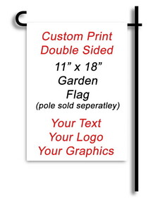 NEOPlex F-8992 Custom Print 11" x 18" Double Sided Garden Flag