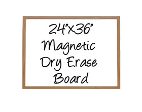 NEOPlex G2-2436W 24"X 36" Wood Framed Magnetic Dry Erase Board